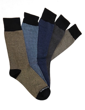 Set de calcetín comfort Punto Blanco de algodón para hombre 5 pares