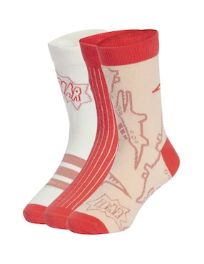 Set de calceta dinosaurios Adidas para hombre 3 pares