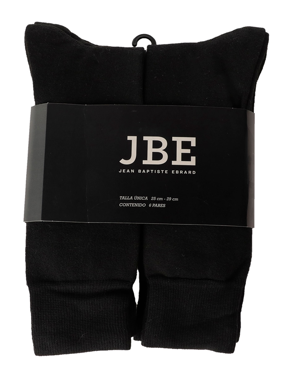 Set de calceta JBE de algodón para hombre 6 pares