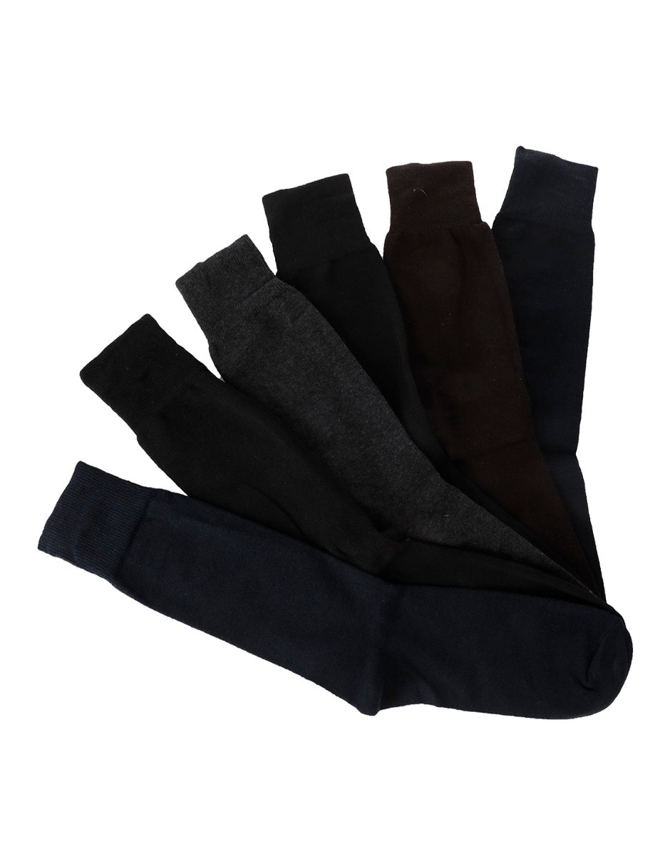 Set de calceta comfort de algodón para hombre 6 pares