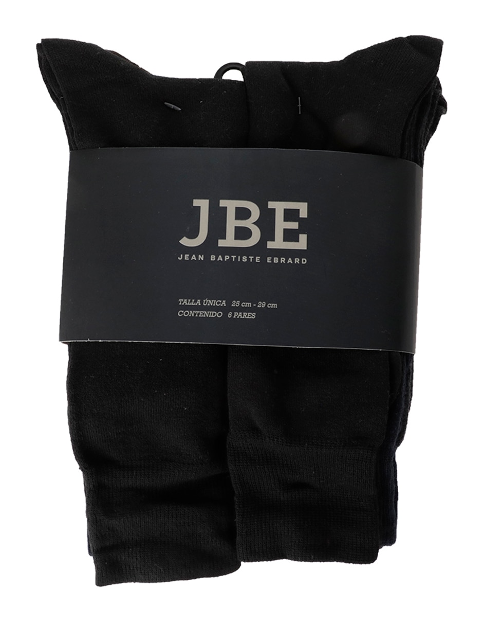Set de calceta comfort de algodón para hombre 6 pares 6
