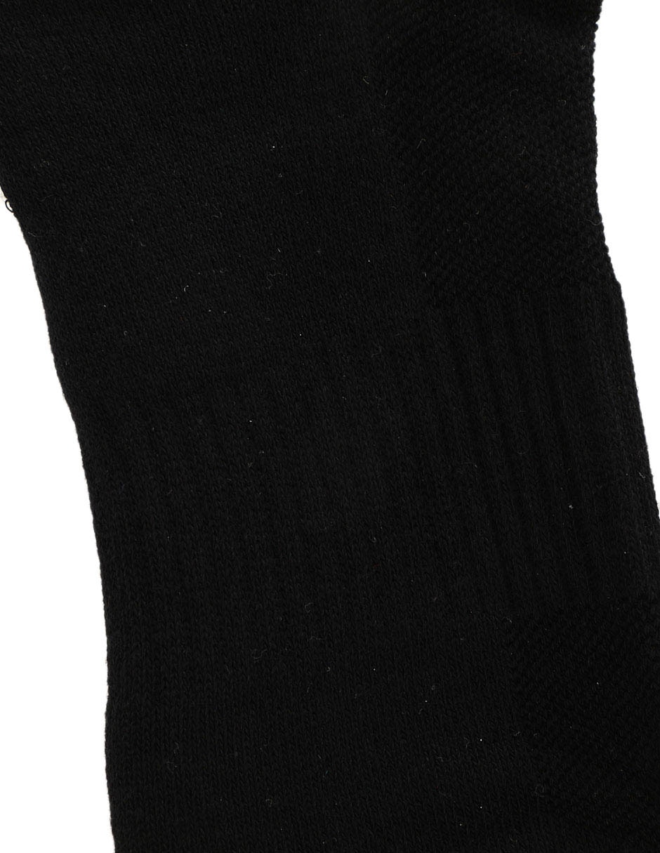 CALCETA POLO RL 6 PZAS ALGODÓN, NEGRO