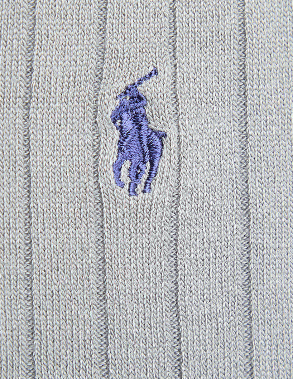 CALCETIN POLO RL REGULAR 3 PARES, GRIS