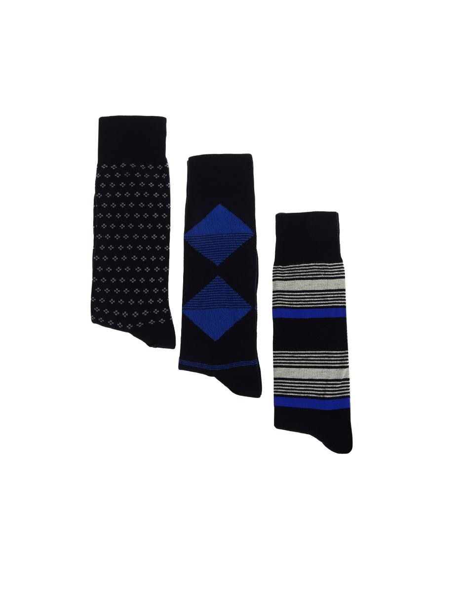Set de calceta comfort de algodón para hombre 3 pares
