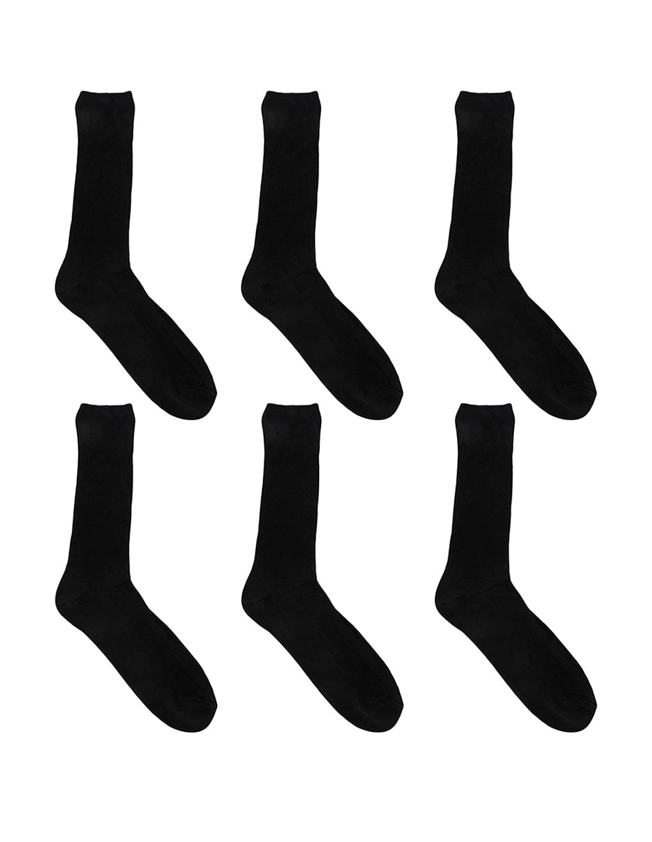 Set de calceta comfort para hombre 6 pares