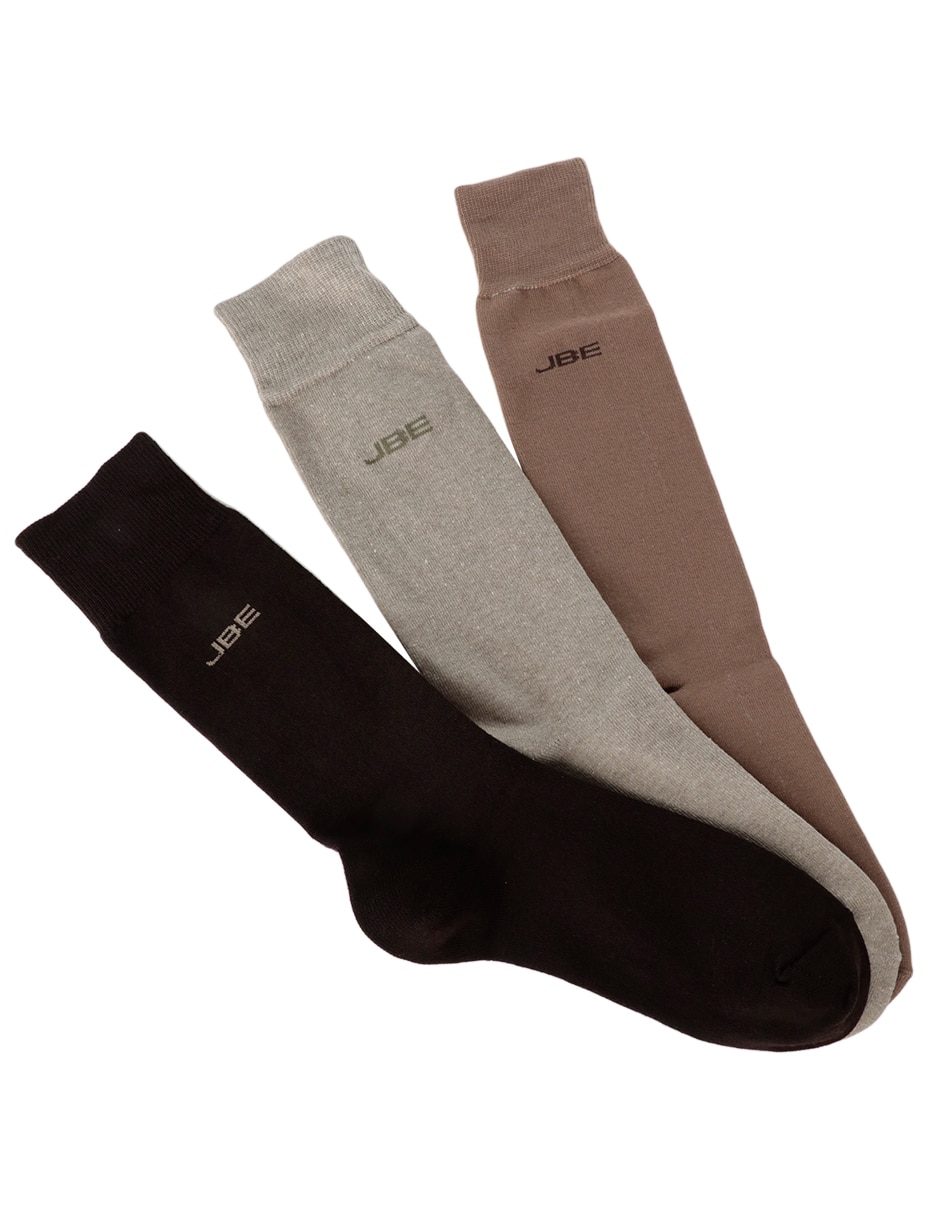 Set de calceta de algodón para hombre 3 pares