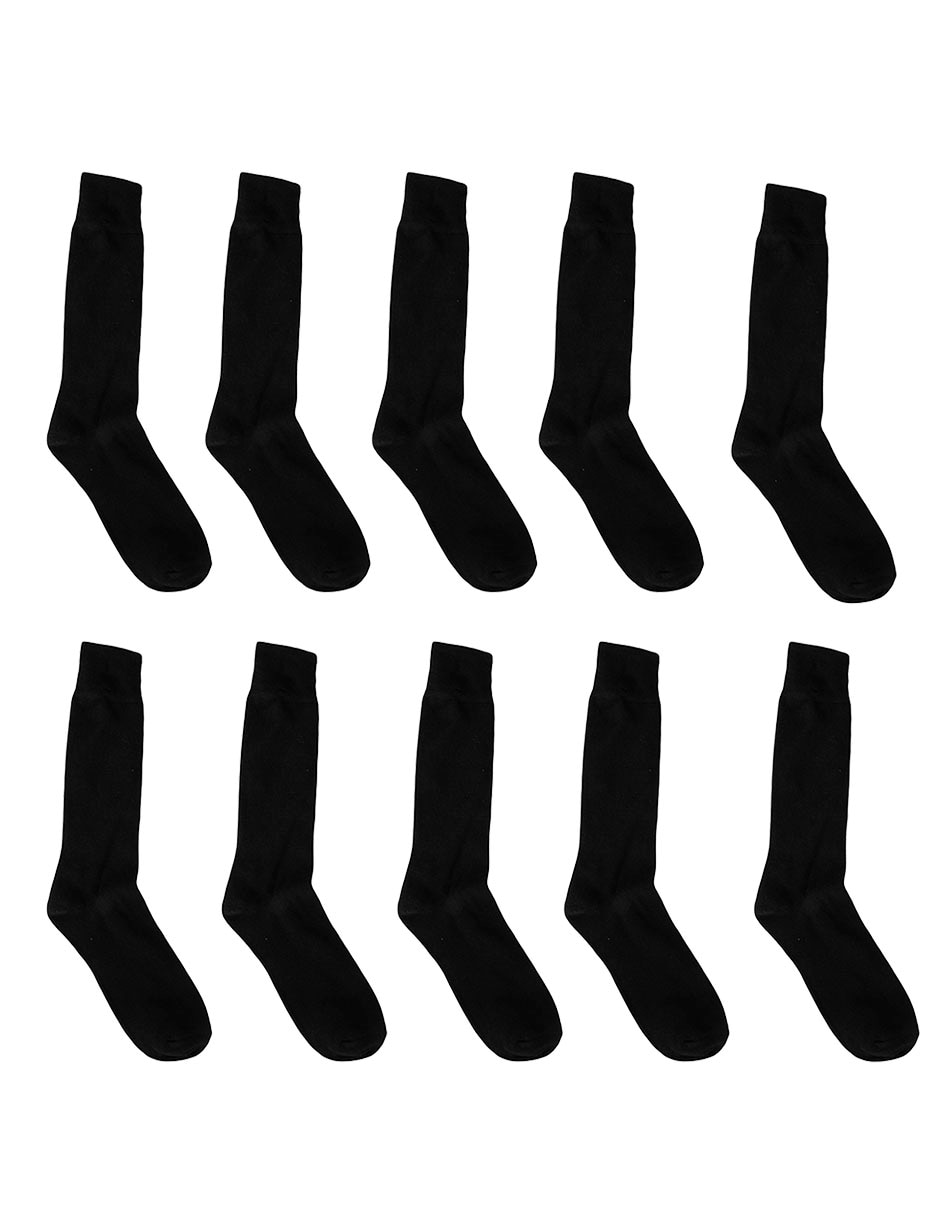 Set de calceta comfort de algodón para hombre 10 pares