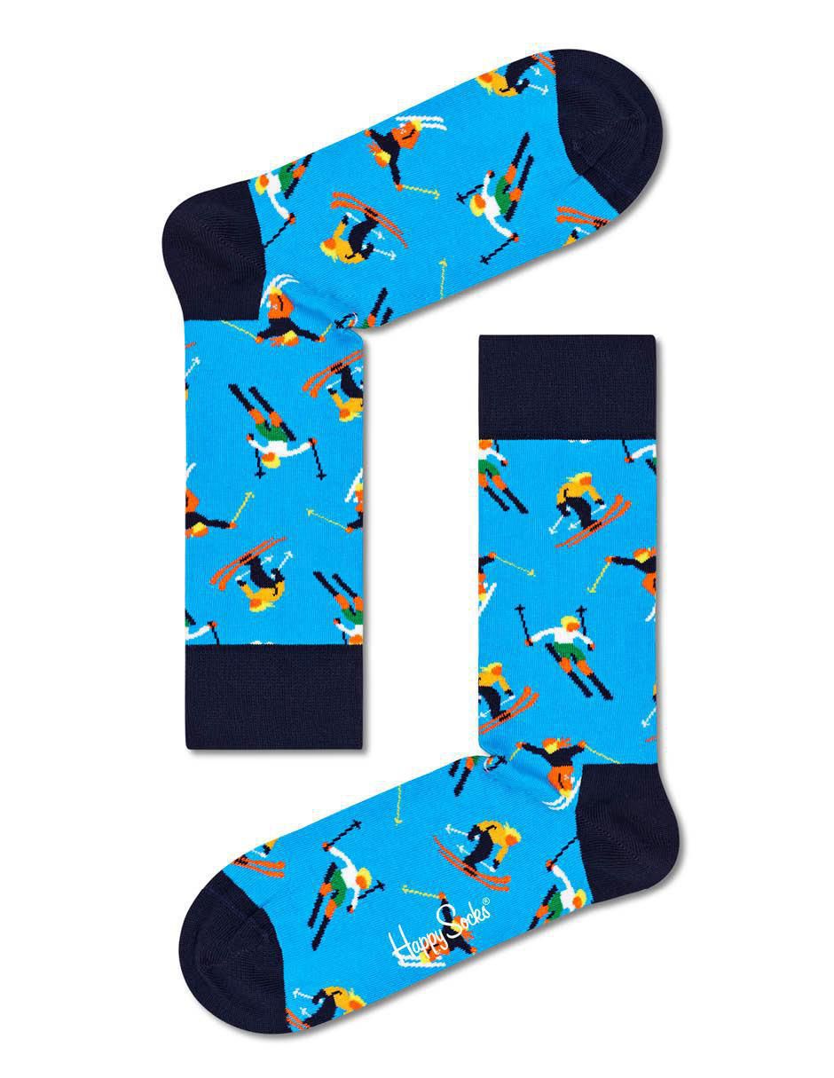 Calcetines altos para hombre Happy Socks JUB01-6501 Azul marino