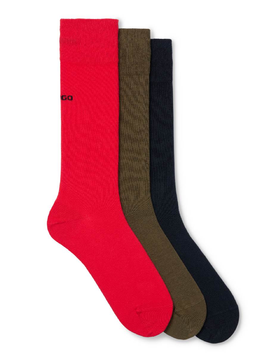 Set de calcetín comfort de algodón para hombre 3 pares