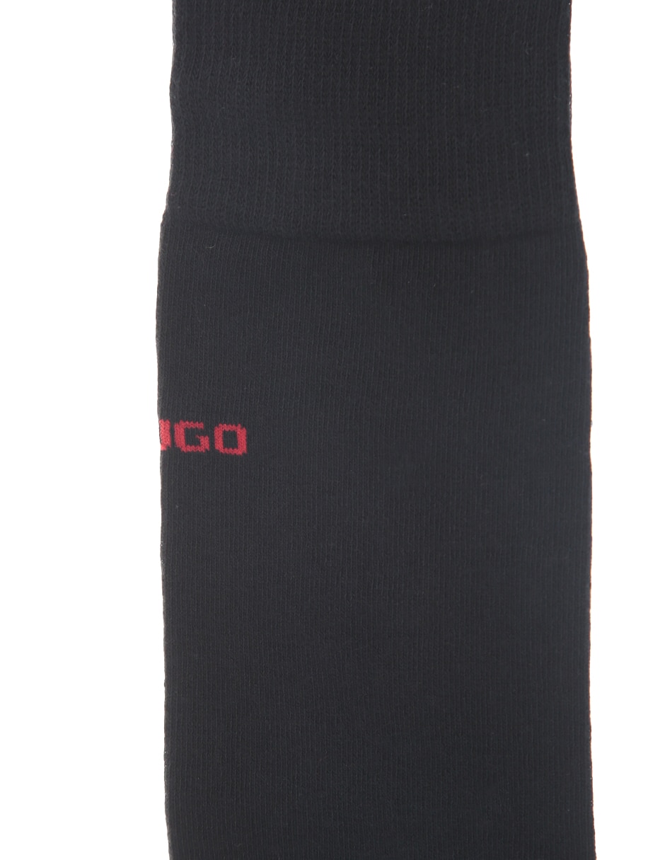 CALCETIN HUGO 3 PARES, UNITALLA, NEGRO