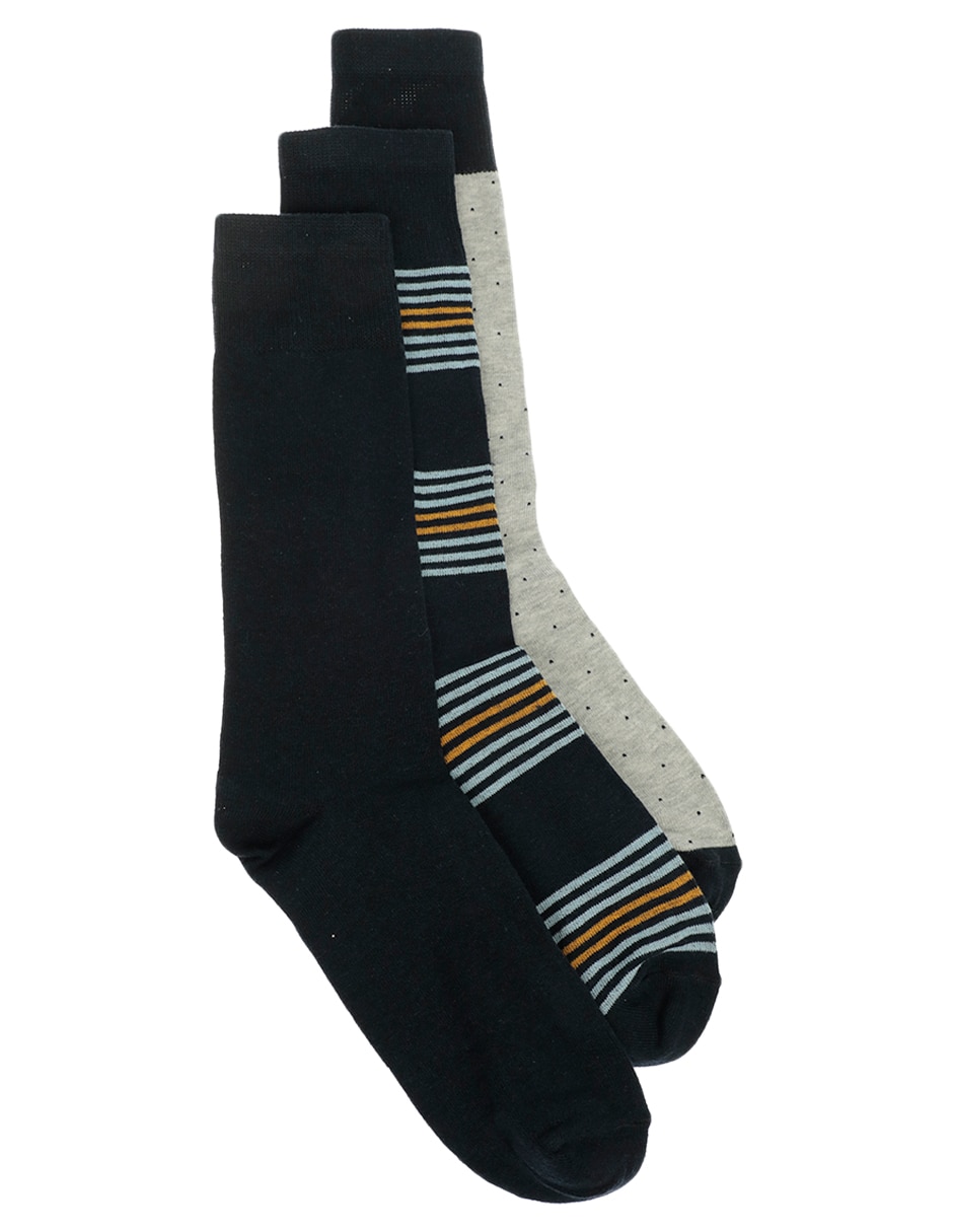 Set de calcetín comfort de algodón para hombre 3 pares