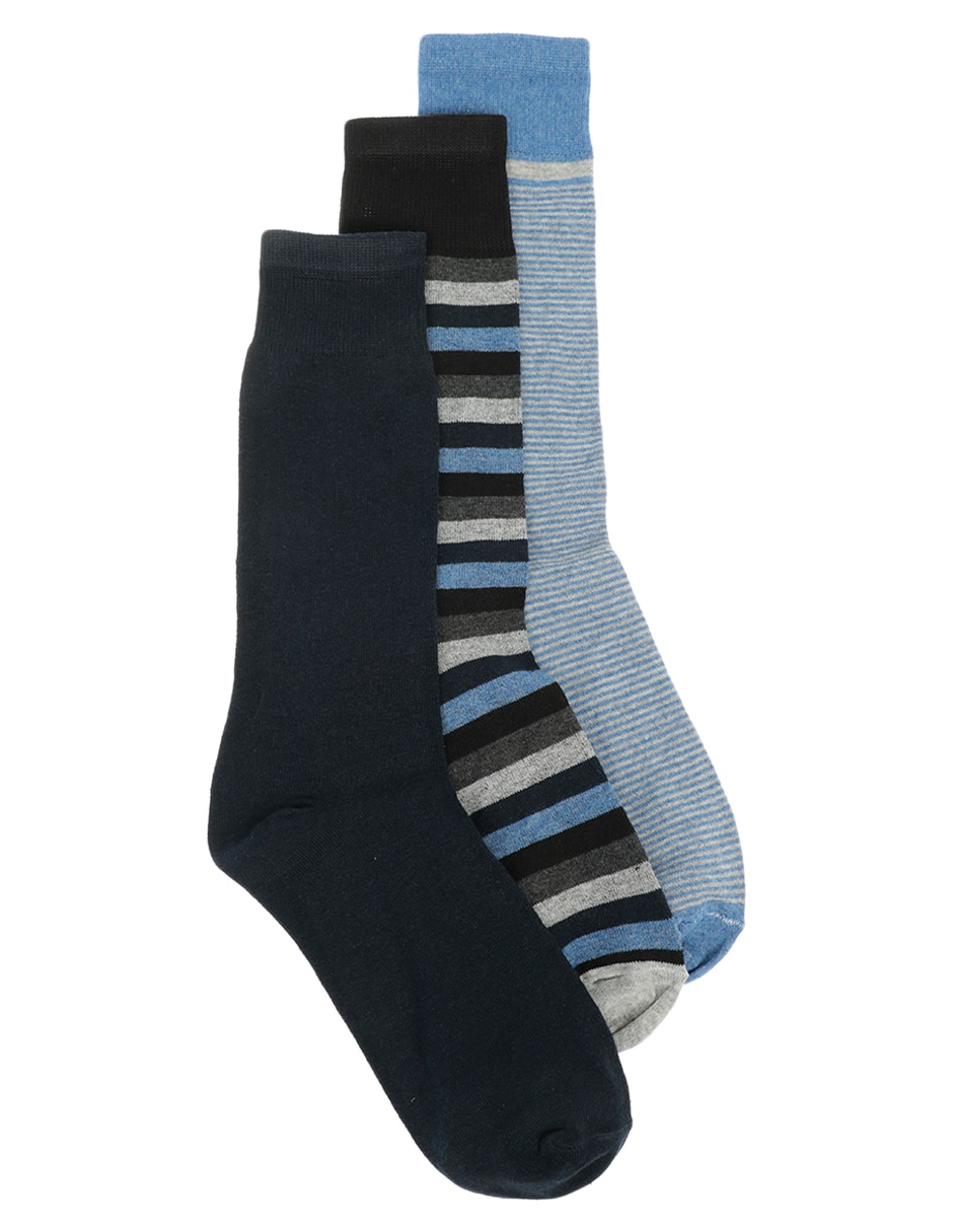 Set de calcetín comfort de algodón para hombre 3 pares