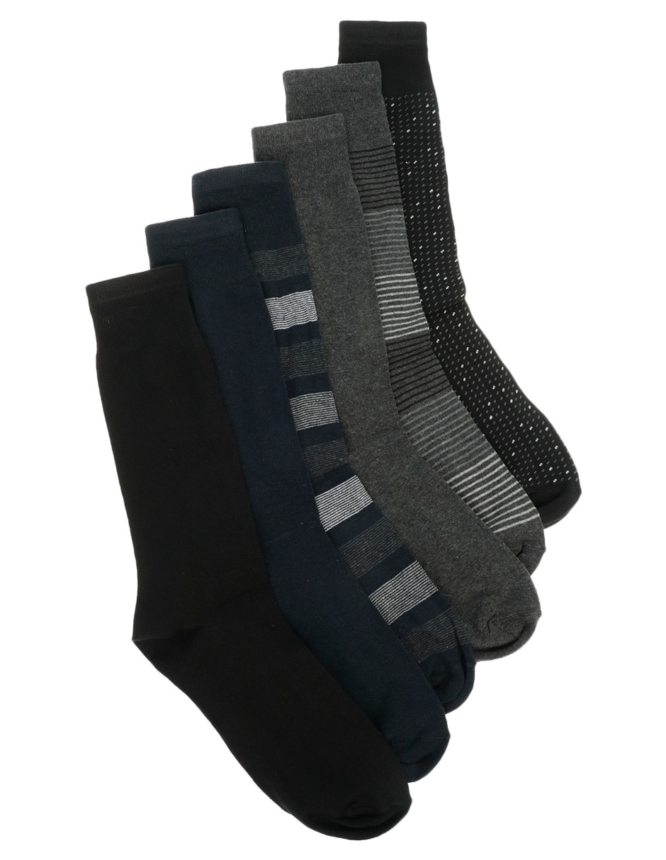 Set de calcetín comfort de algodón para hombre 6 pares