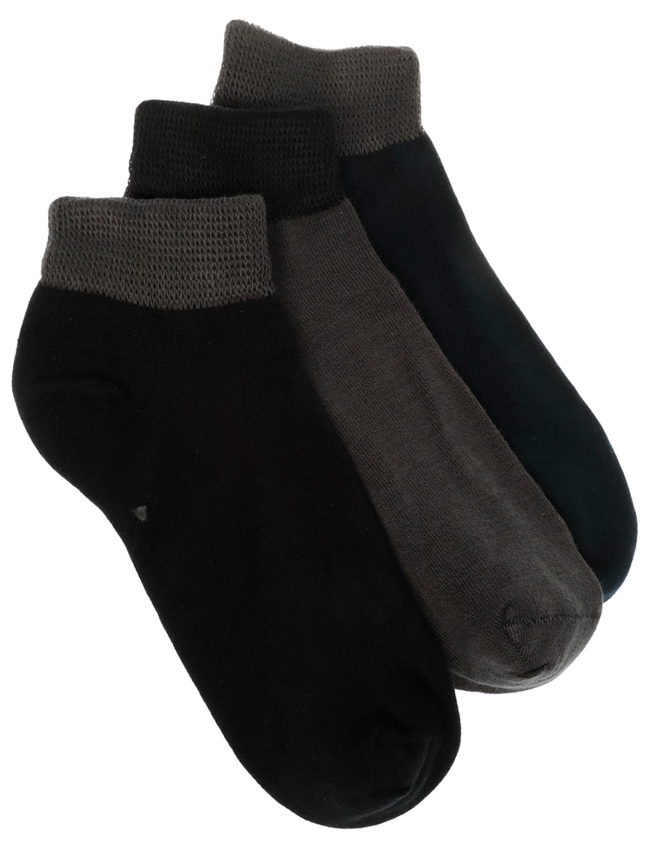 Set de tín diabético de algodón para hombre 3 pares