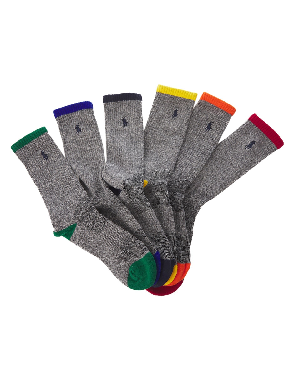 Set de calceta comfort de algodón para hombre 6 pares