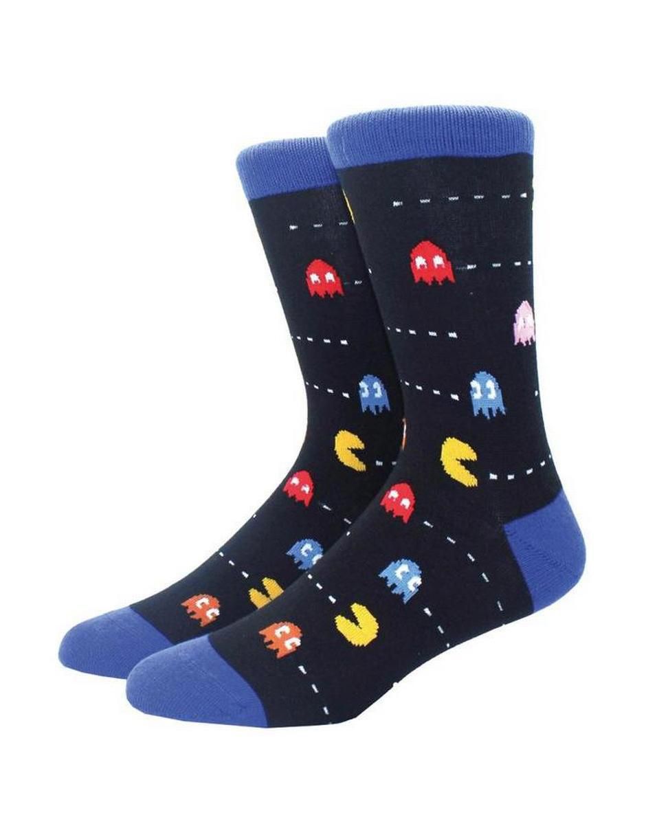 Calceta Pac Man transpirable de algodón para hombre