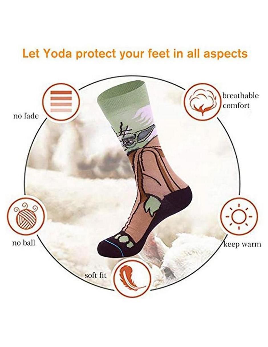 Calceta Yoda transpirable de algodón para hombre 3