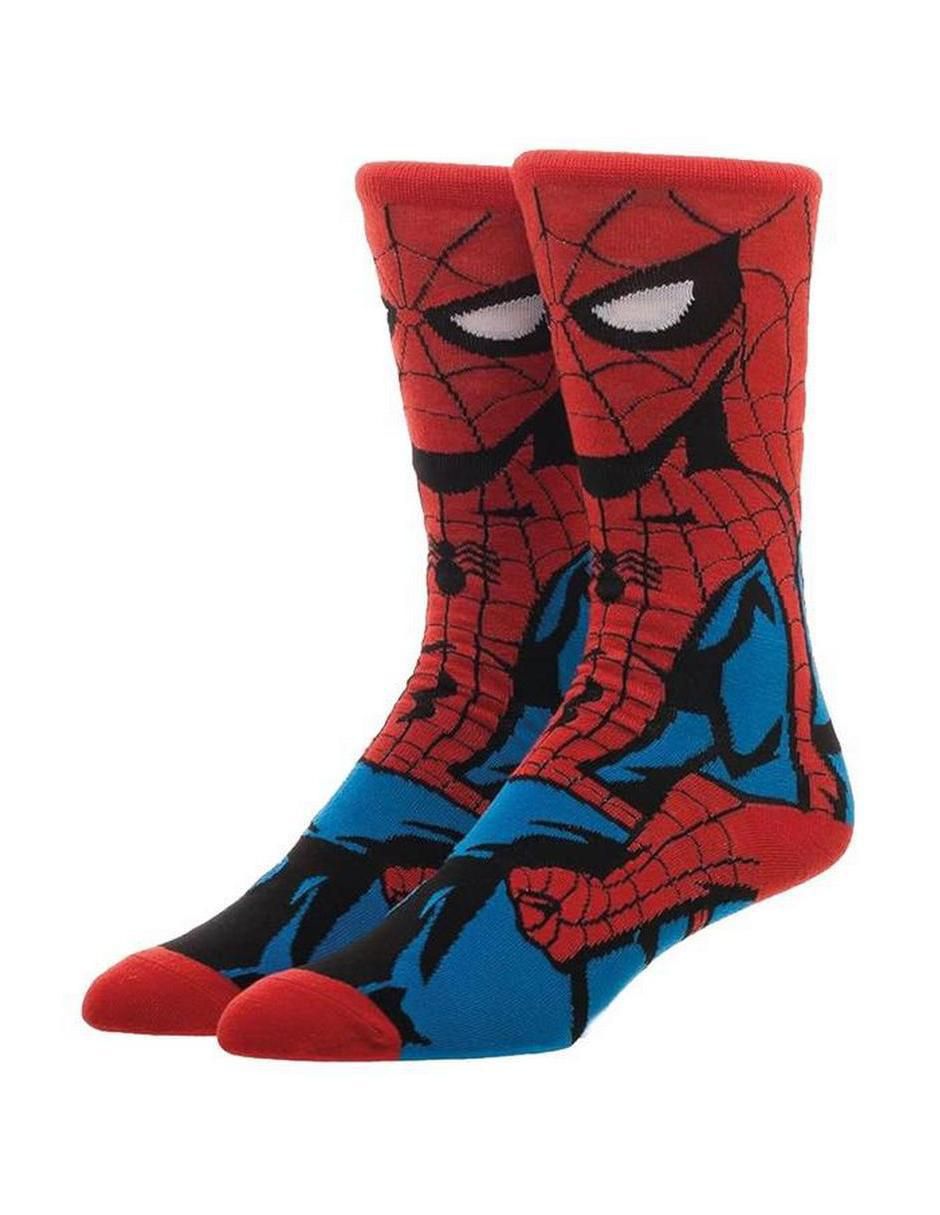 Calceta Spider-Man transpirable de algodón para hombre