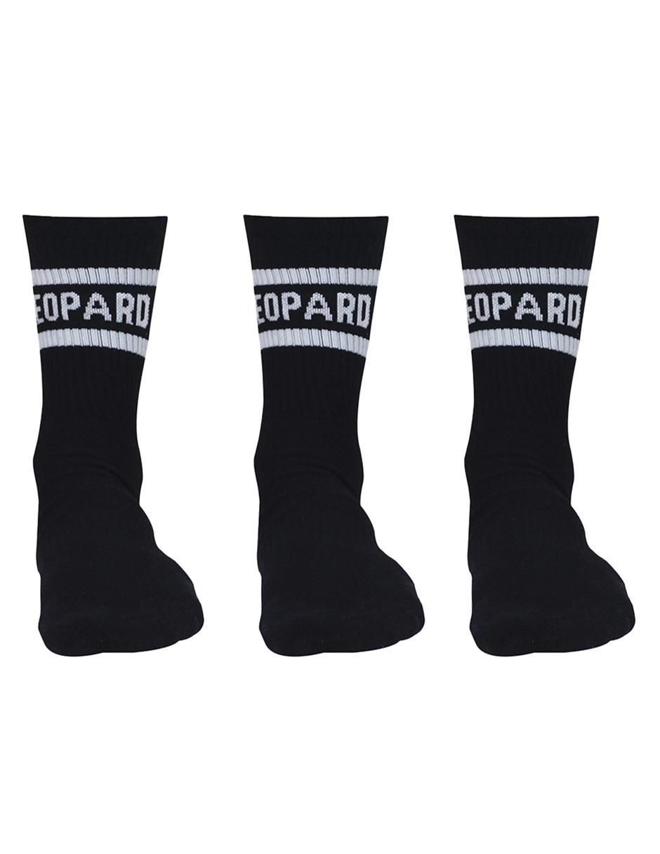 Calceta 2b compresión john leopard "de" algodón "para hombre" 3 pares