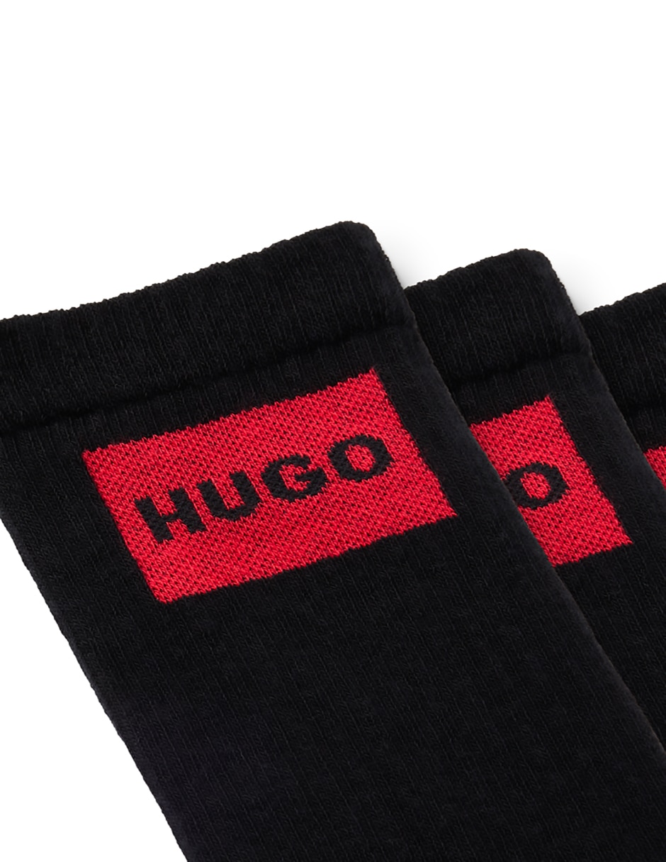 CALCETIN HUGO REGULAR, UNITALLA, NEGRO
