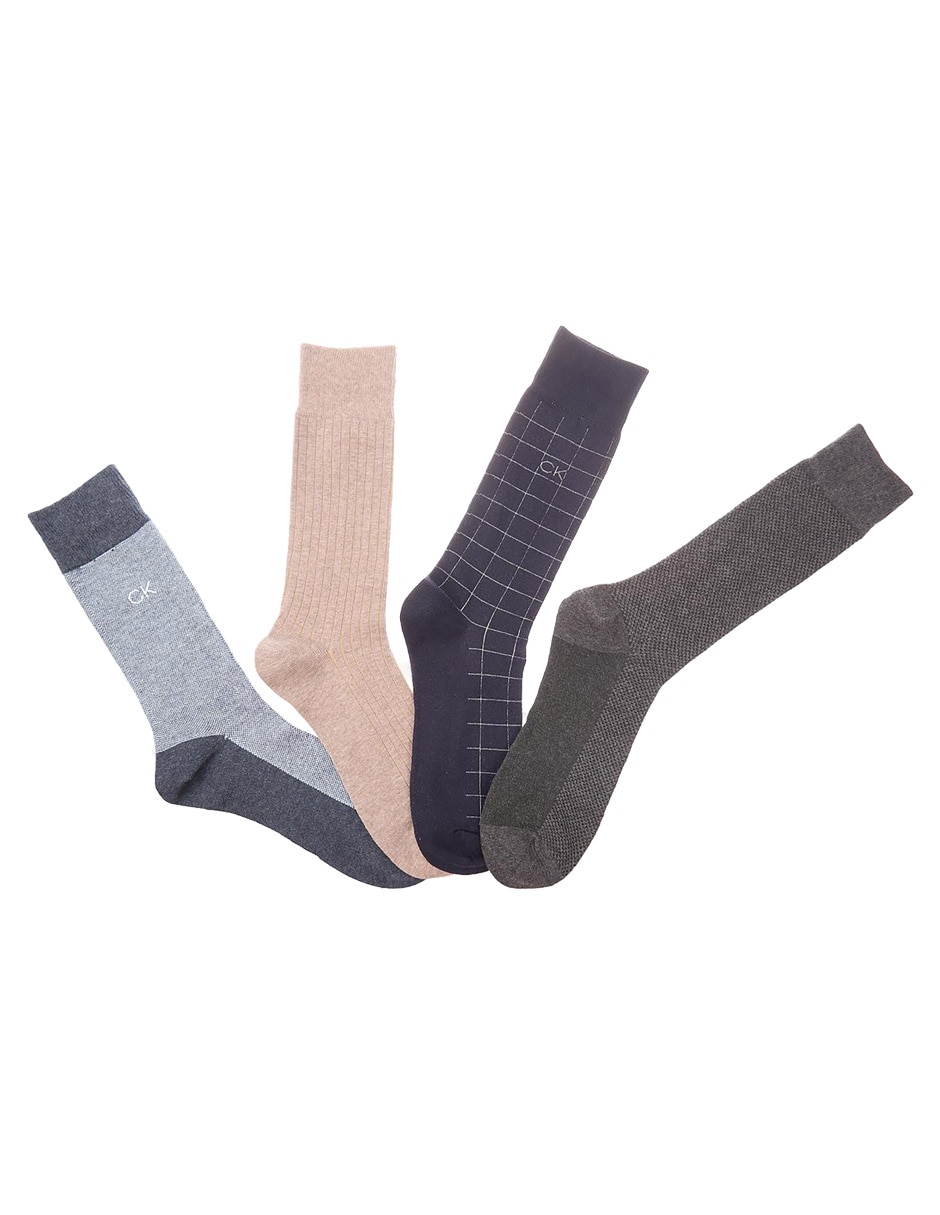 Set de calcetín stretch de algodón para hombre 4 pares