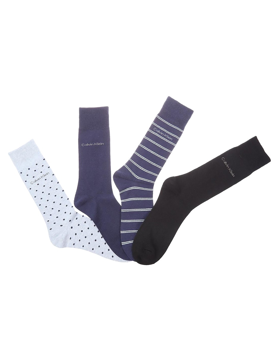 Set de calcetín stretch de algodón para hombre 4 pares