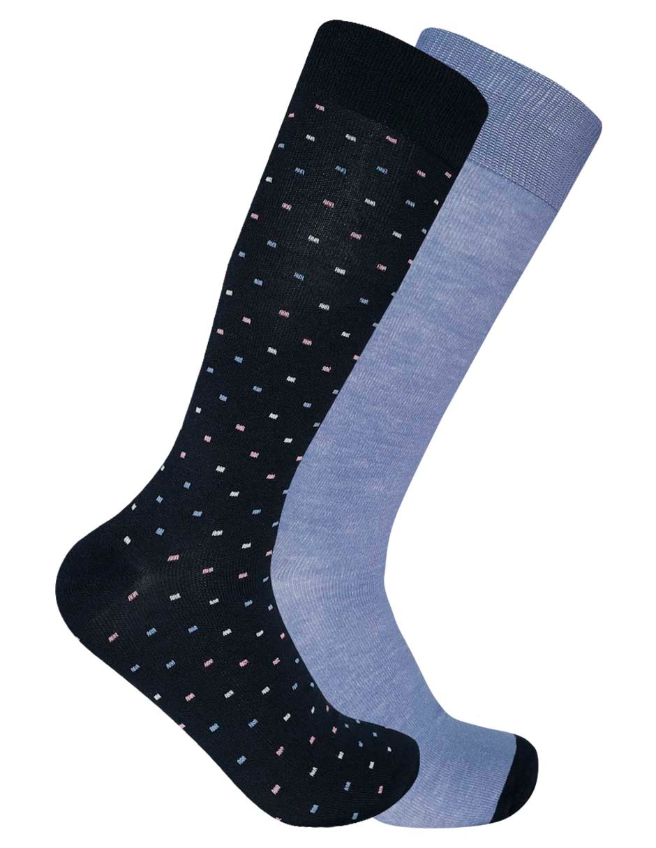 Set de calceta comfort de algodón para hombre 2 pares