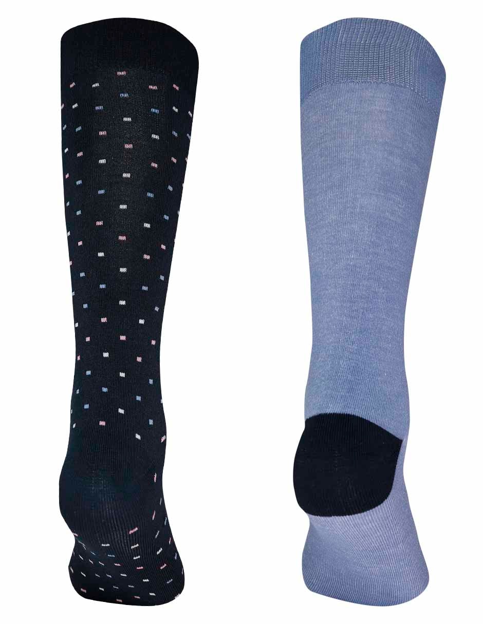 Set de calceta comfort de algodón para hombre 2 pares 2