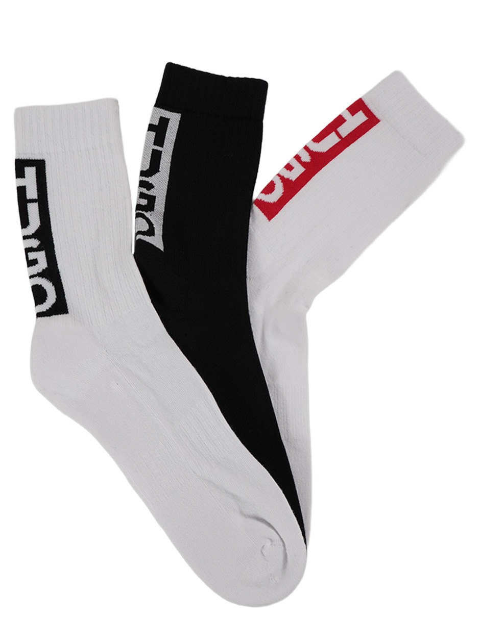 Set de calcetín de algodón para hombre 3 pares