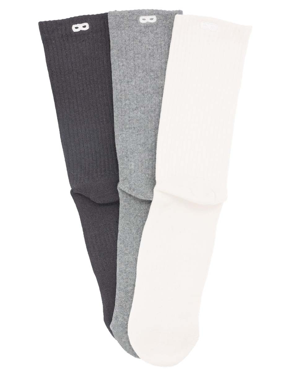 Set de calcetín transpirable de algodón para hombre 3 pares