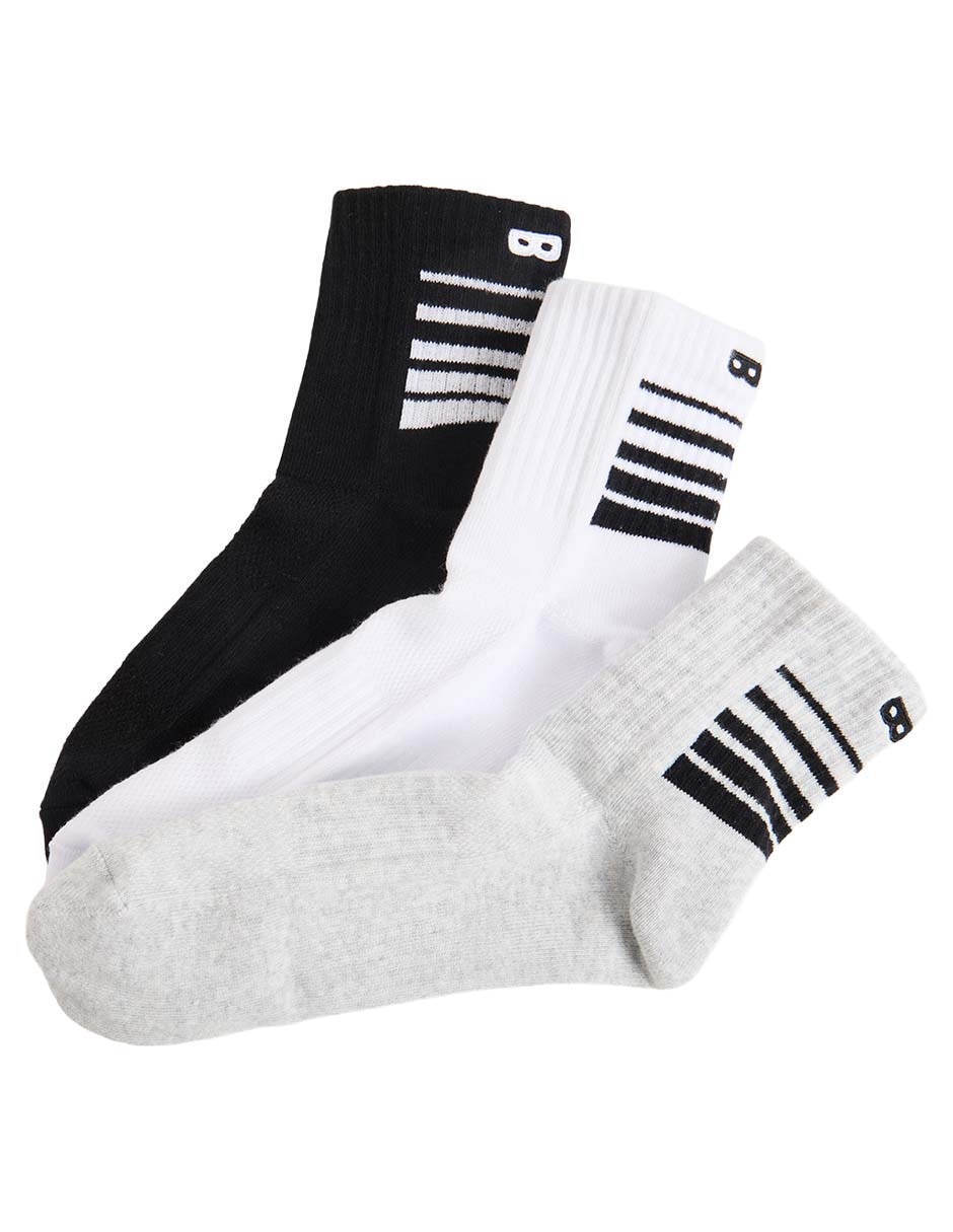 Set de calcetín comfort de algodón para hombre 3 pares