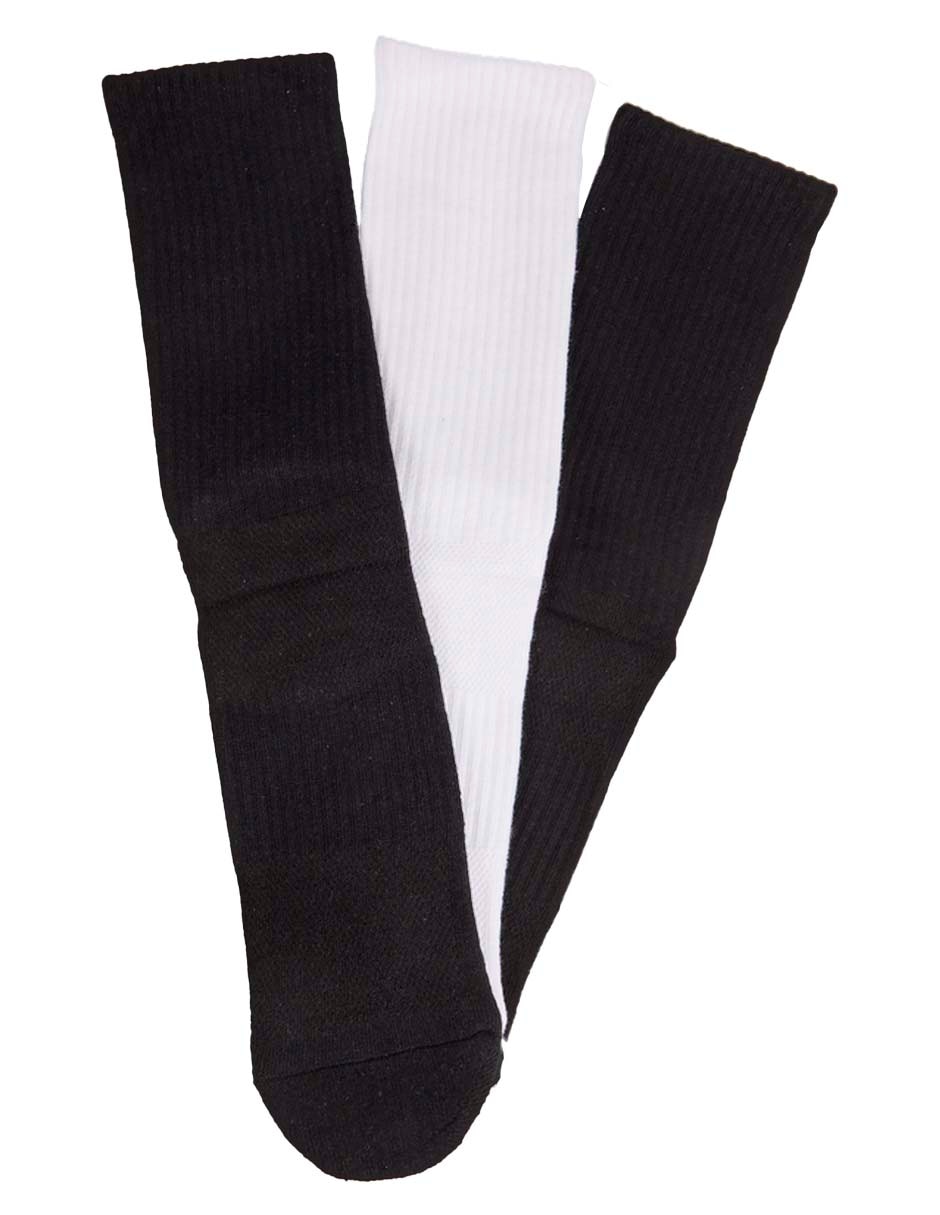 Set de calceta de algodón para hombre 3 pares