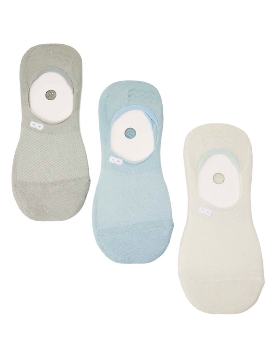 Set protector de pie antiderrapante de algodón para hombre 3 pares