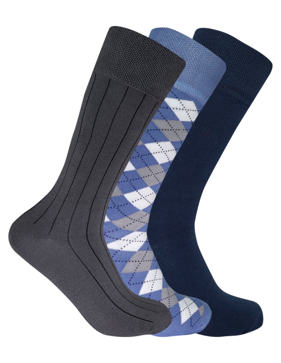 Set de calcetín de bambú para hombre 3 pares