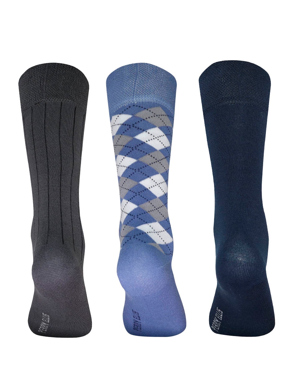 Set de calcetín de bambú para hombre 3 pares 2