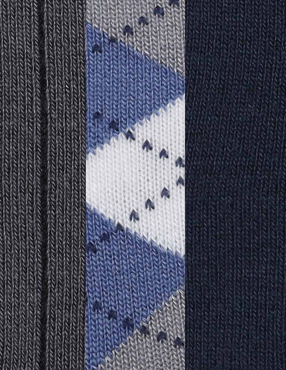 Set de calcetín de bambú para hombre 3 pares 4