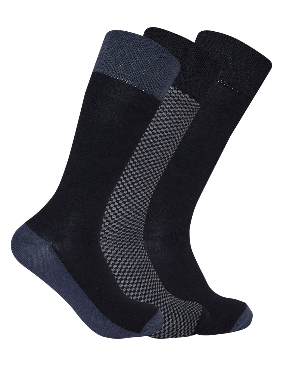 Set de calcetín de bambú para hombre 3 pares