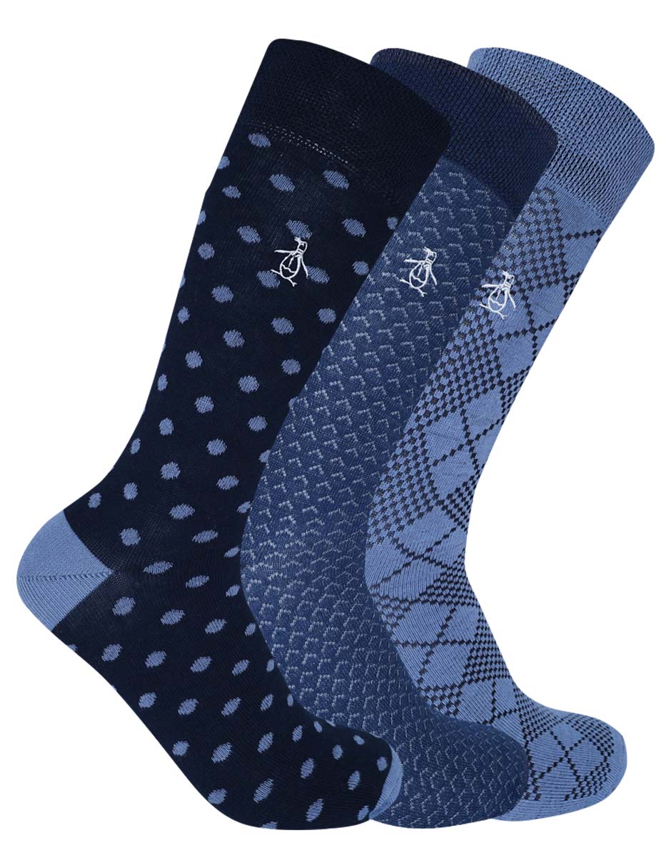 Set de calcetín de bambú para hombre 3 pares