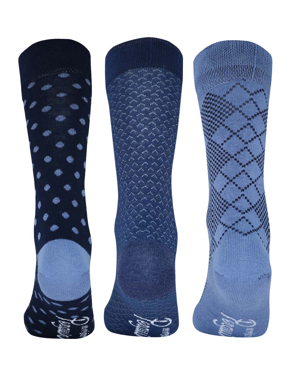 Set de calcetín de bambú para hombre 3 pares 2
