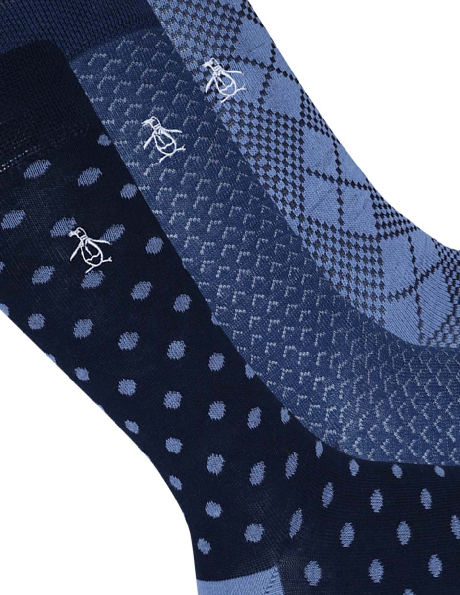 Set de calcetín de bambú para hombre 3 pares 3