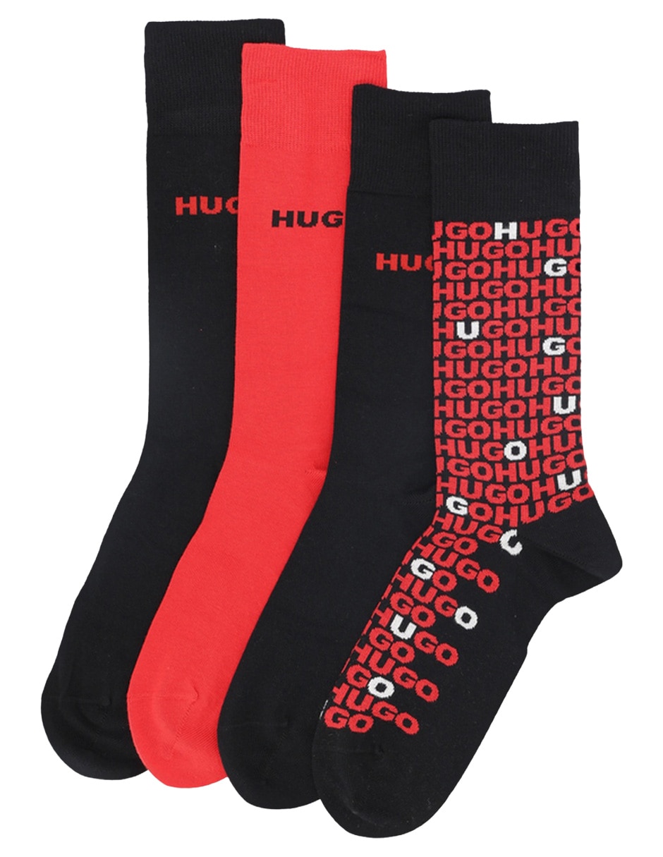 Set de calceta comfort de algodón para hombre 4 pares