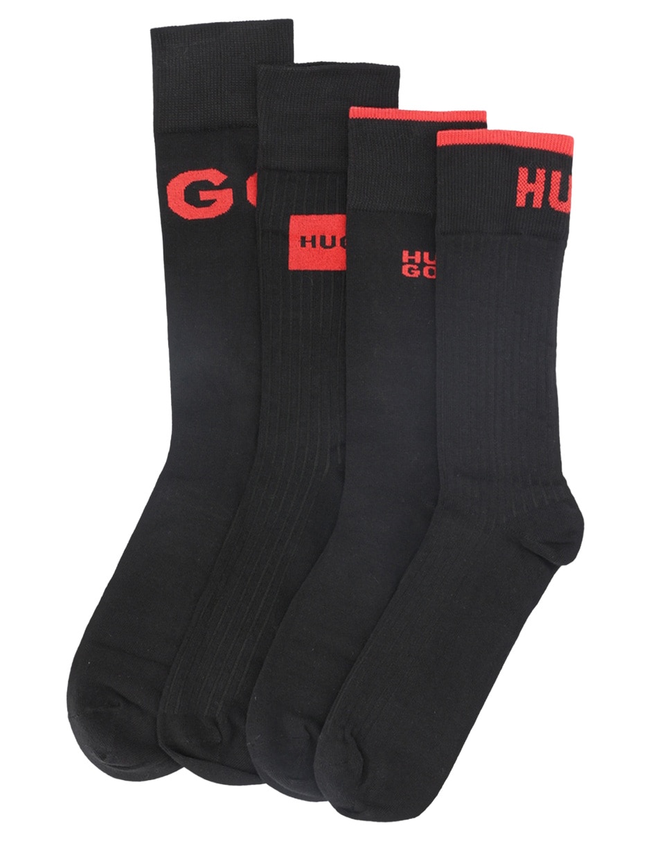 Set de calceta comfort de algodón para hombre 4 pares