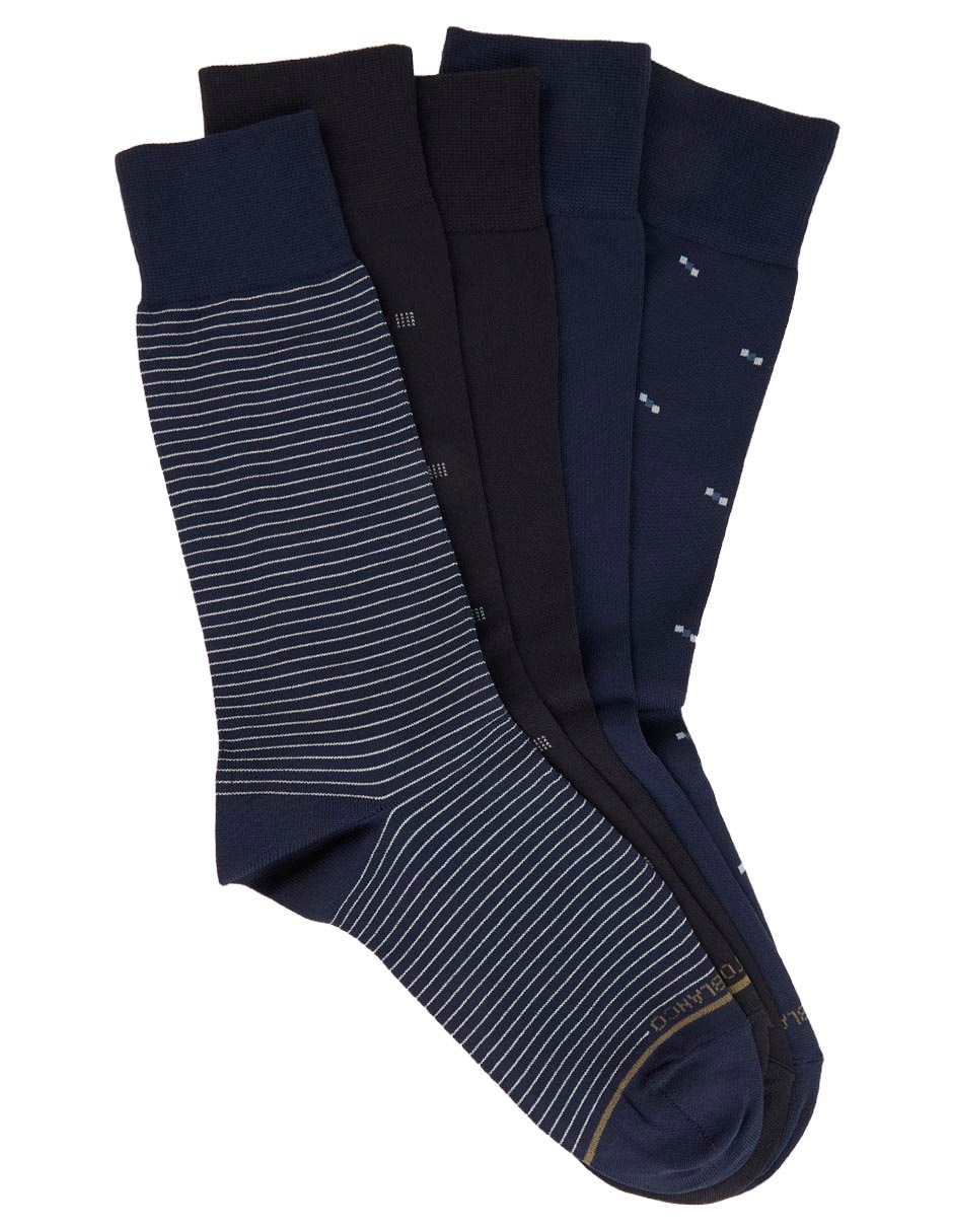 Set de calceta comfort para hombre 5 pares