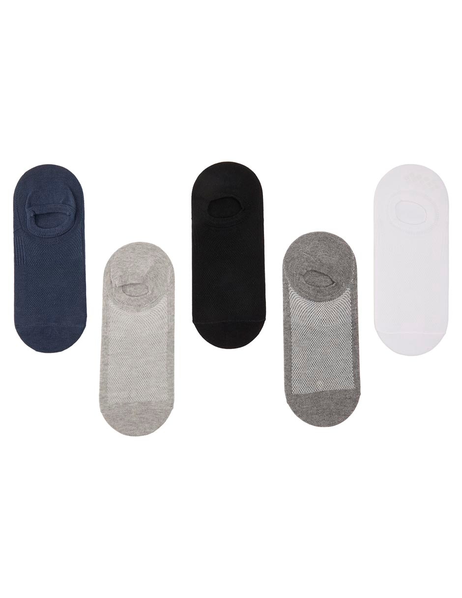 Set protector de pie antiderrapante de algodón para hombre 5 pares