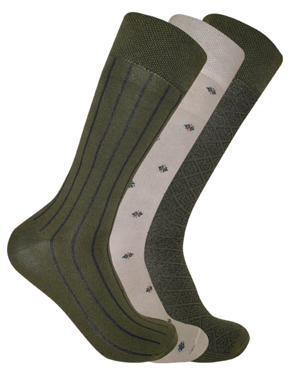 Set de calcetín de bambú para hombre 3 pares