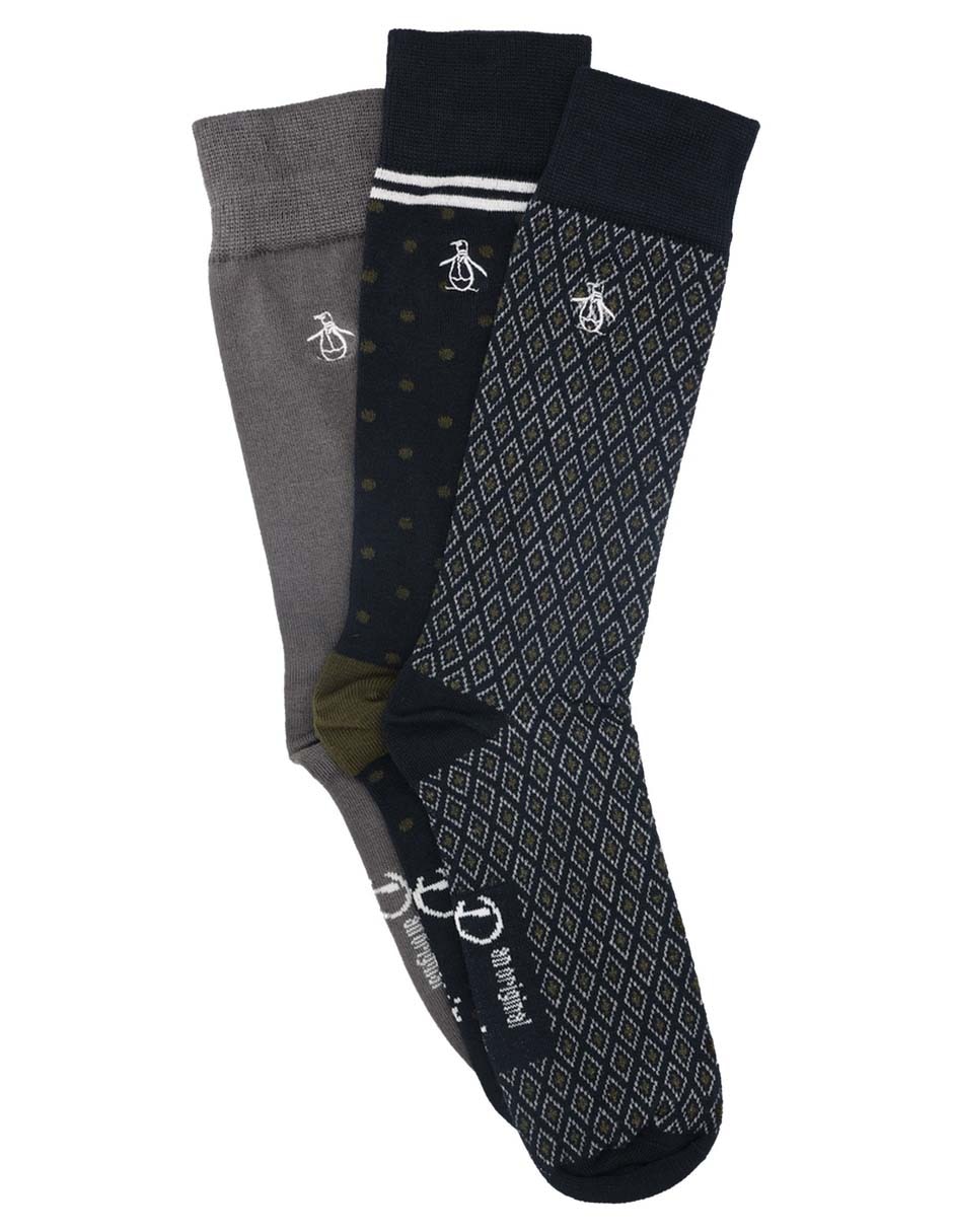 Set de calcetín comfort de bambú para hombre 3 pares