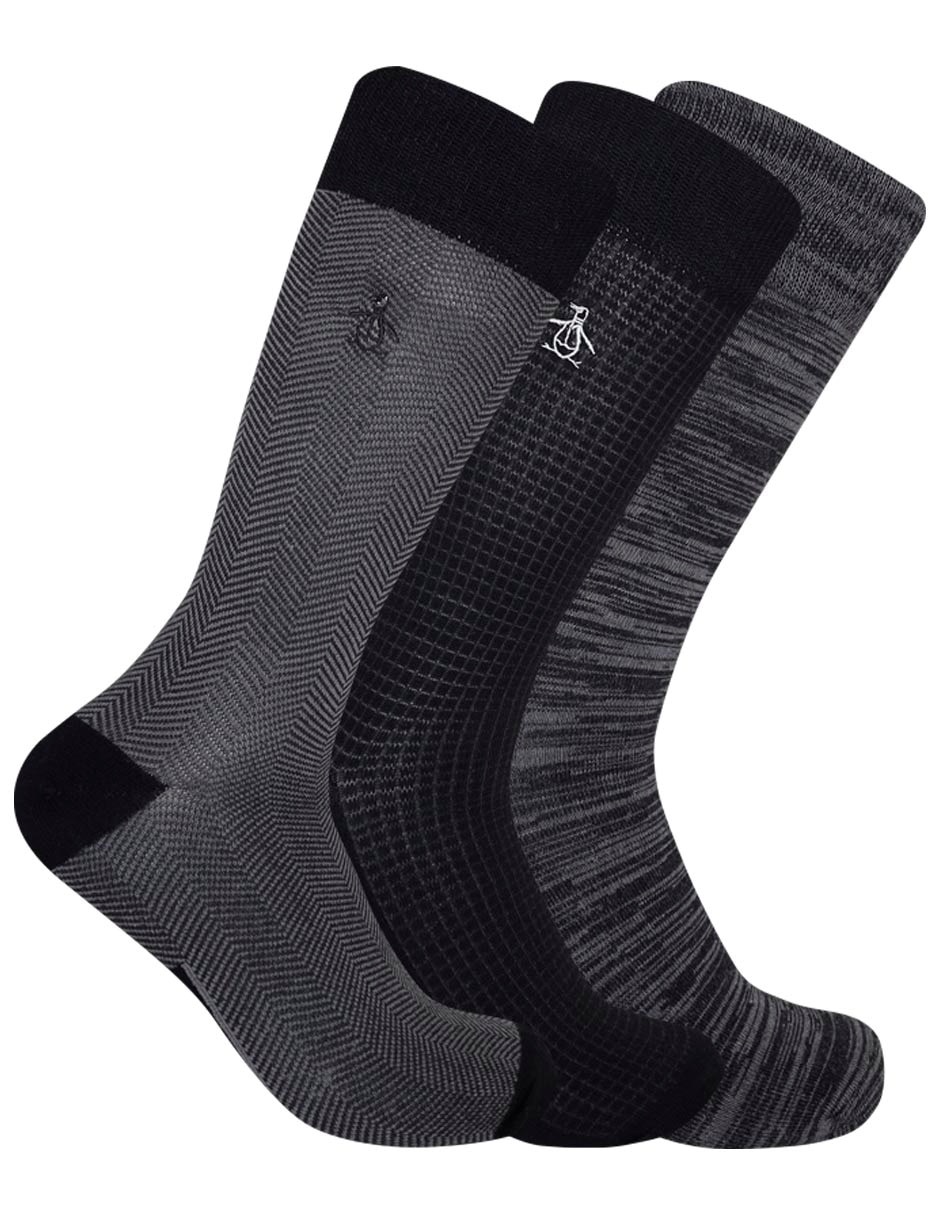 Set de calcetín de bambú para hombre 3 pares