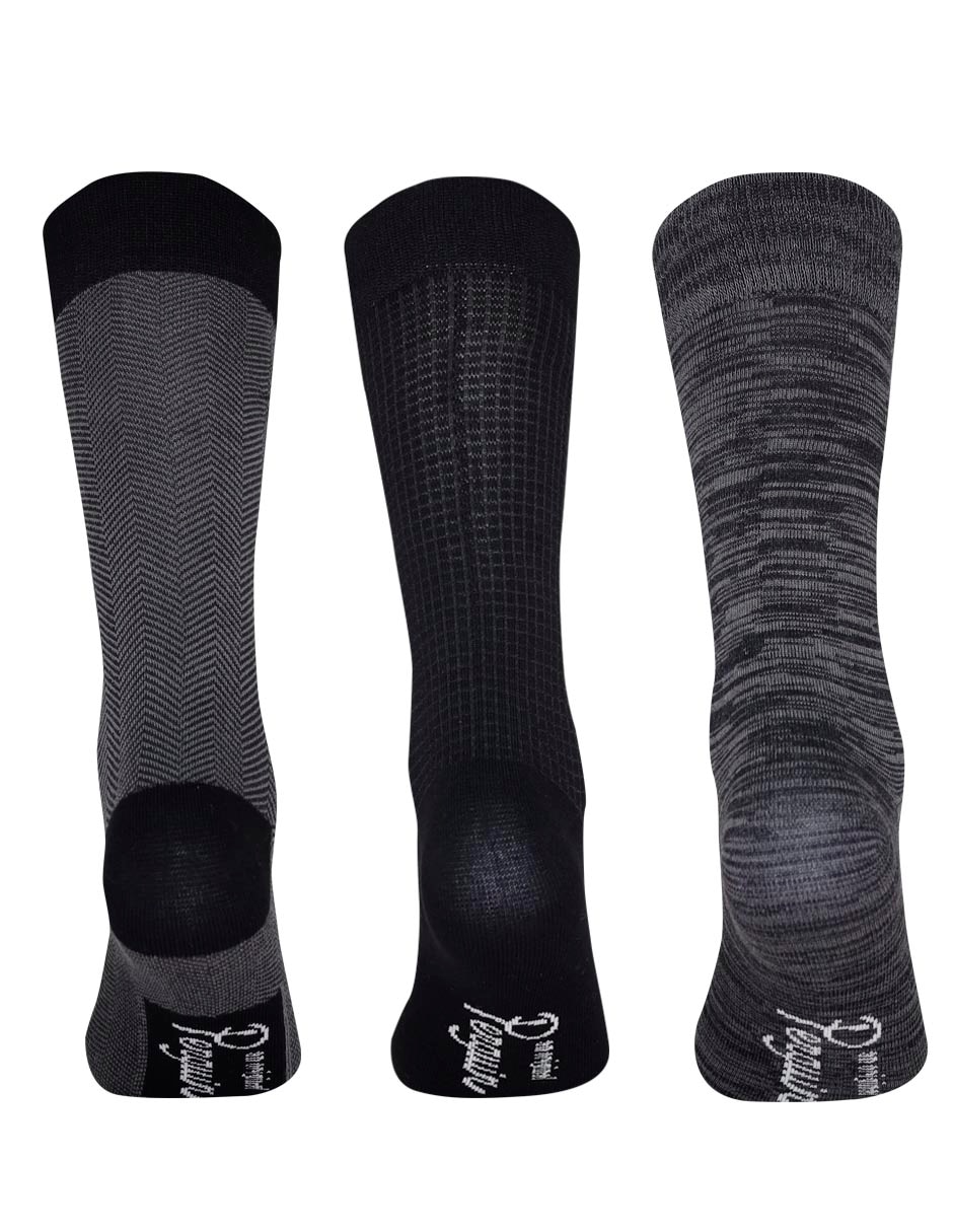 Set de calcetín de bambú para hombre 3 pares 2