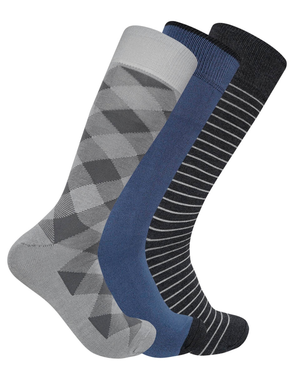 Set de calcetín de bambú para hombre 3 pares