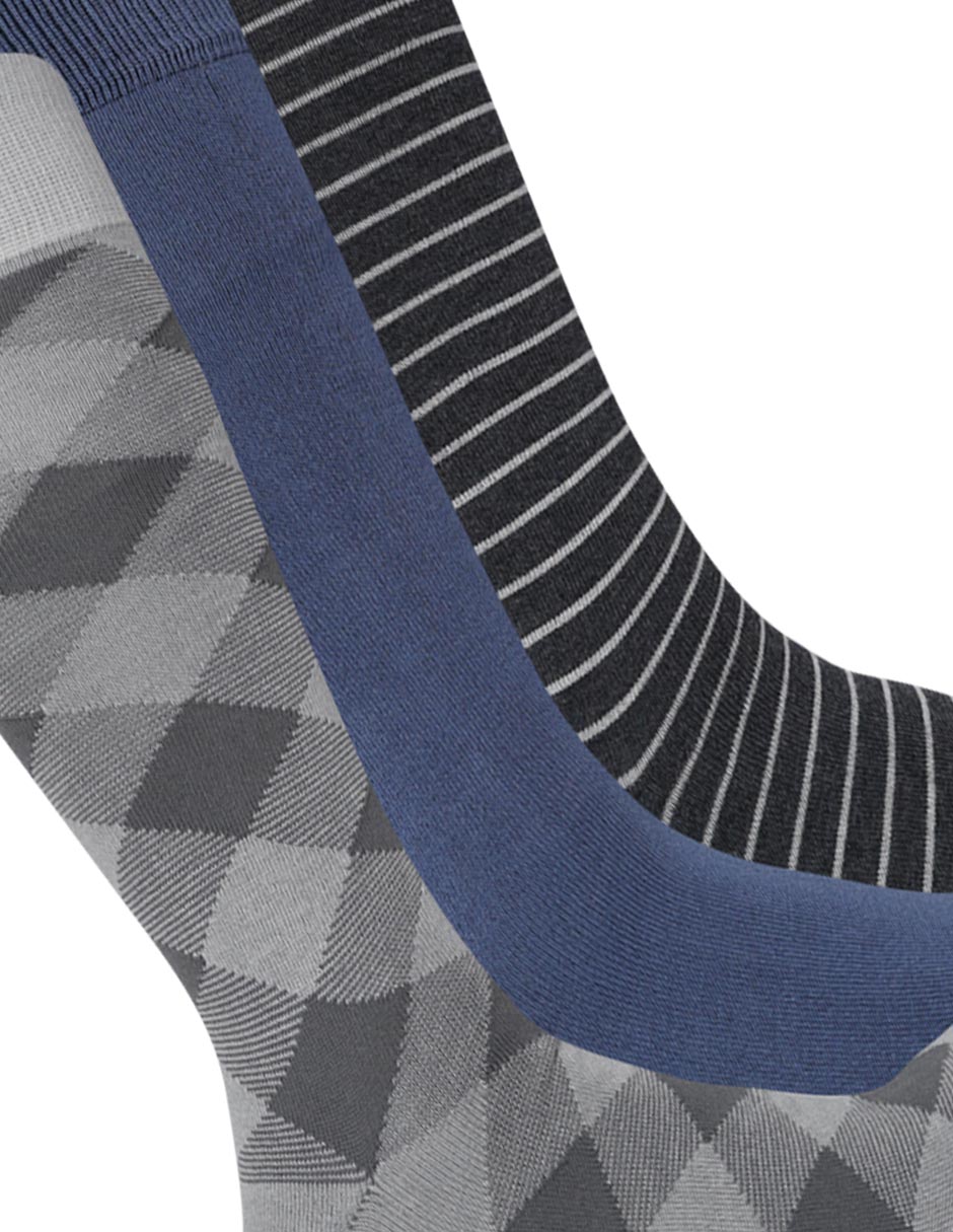 Set de calcetín de bambú para hombre 3 pares 3